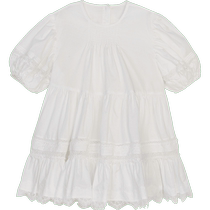 Ощущение ретро] Jiangnan Buyi детская одежда летнее платье кружевное удобное платье для девочек и детейjnbybyjnby