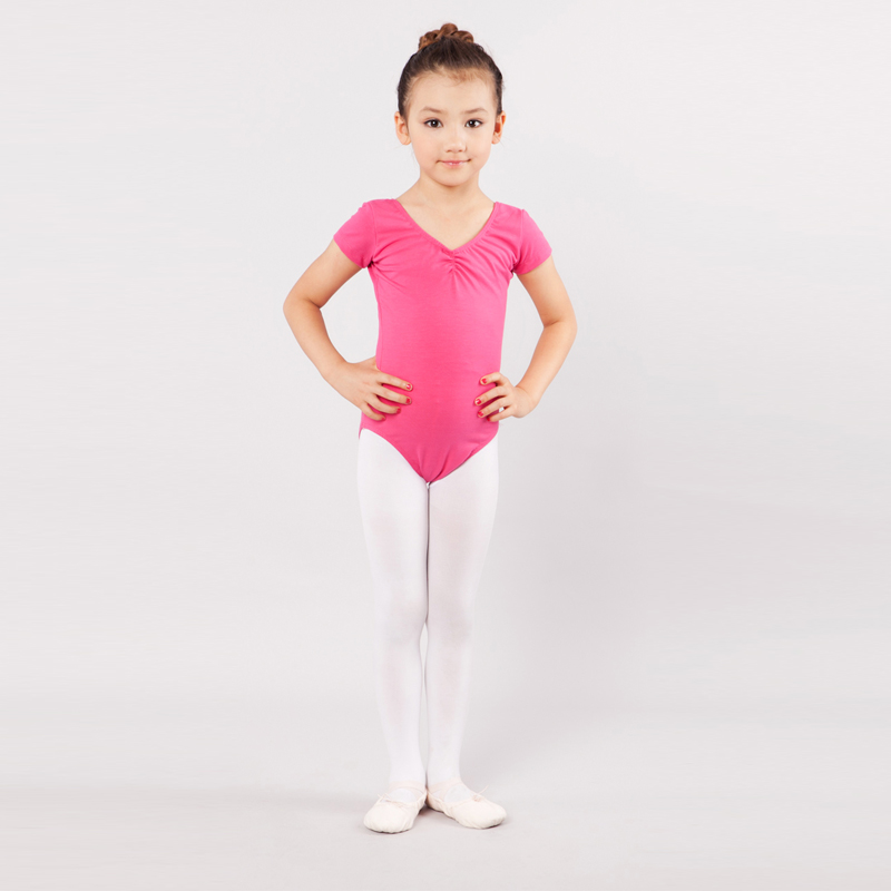 Children's dance practice Gongfu Girls Summer Lieven Ballet Dancer Girl cotton Tampon Exam Body Suit Chinese Dance Costume