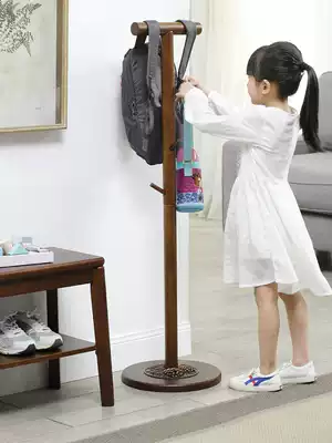 Children's coat rack floor simple family children's room solid wood hanger creative bedroom children's clothes rack