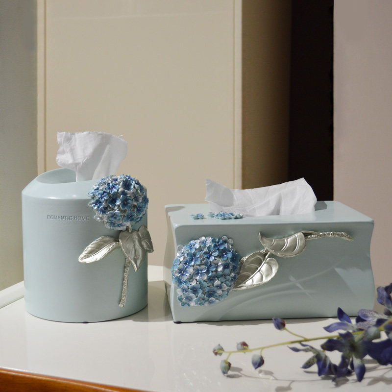 Creative Eu Style Living Room Desktop Paper Towels Box Home Napkin Box Toilet Paper Box Remote Control Containing Box