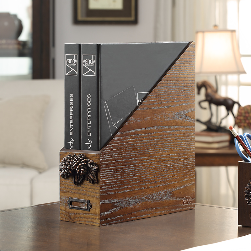 That Lanmany Good A4 File Box Desktop Office Supplies File Shelf Magazine Books containing boxwood Vertical Information Shelf