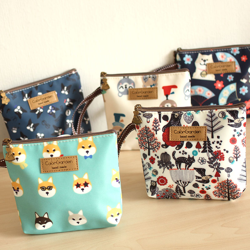 Waterproof coated oxford cloth large number zero wallet sanitary cotton bag charger containing bag hand carrying small bag