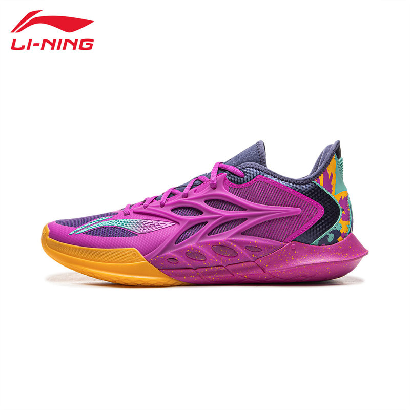 Li-Ning Basketball Shoes Men's Pokémon Collaboration Professional Competition Shoes Low-Top Wear-Resistant Shock-Absorbing Youth Training Actual Combat Shoes