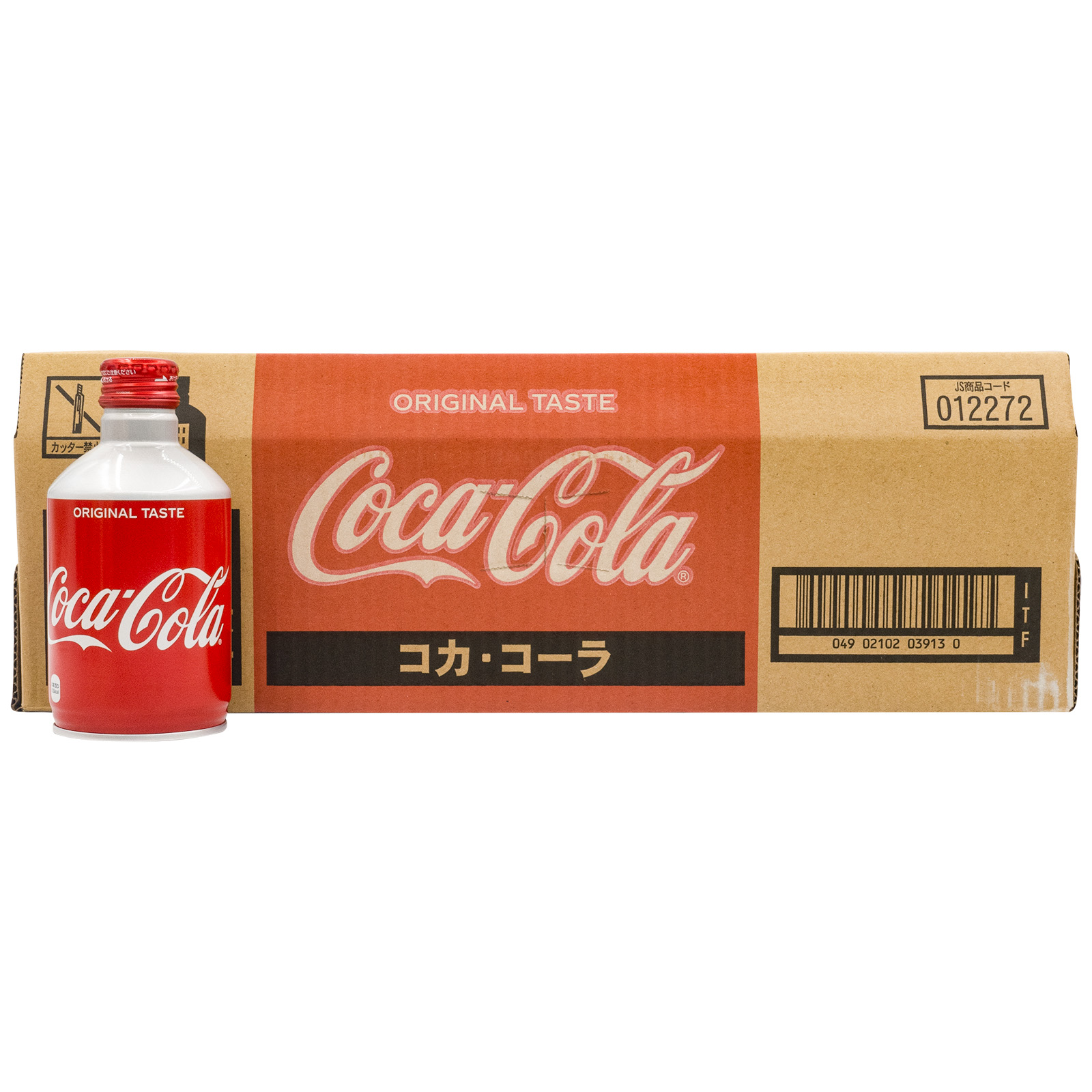 Pre-Sold Japan Imported Coca-Cola Beverage Aluminum Bottle Collection Sub Warhead Limited Iron Jar 300ml Whole Box 24 Bottles