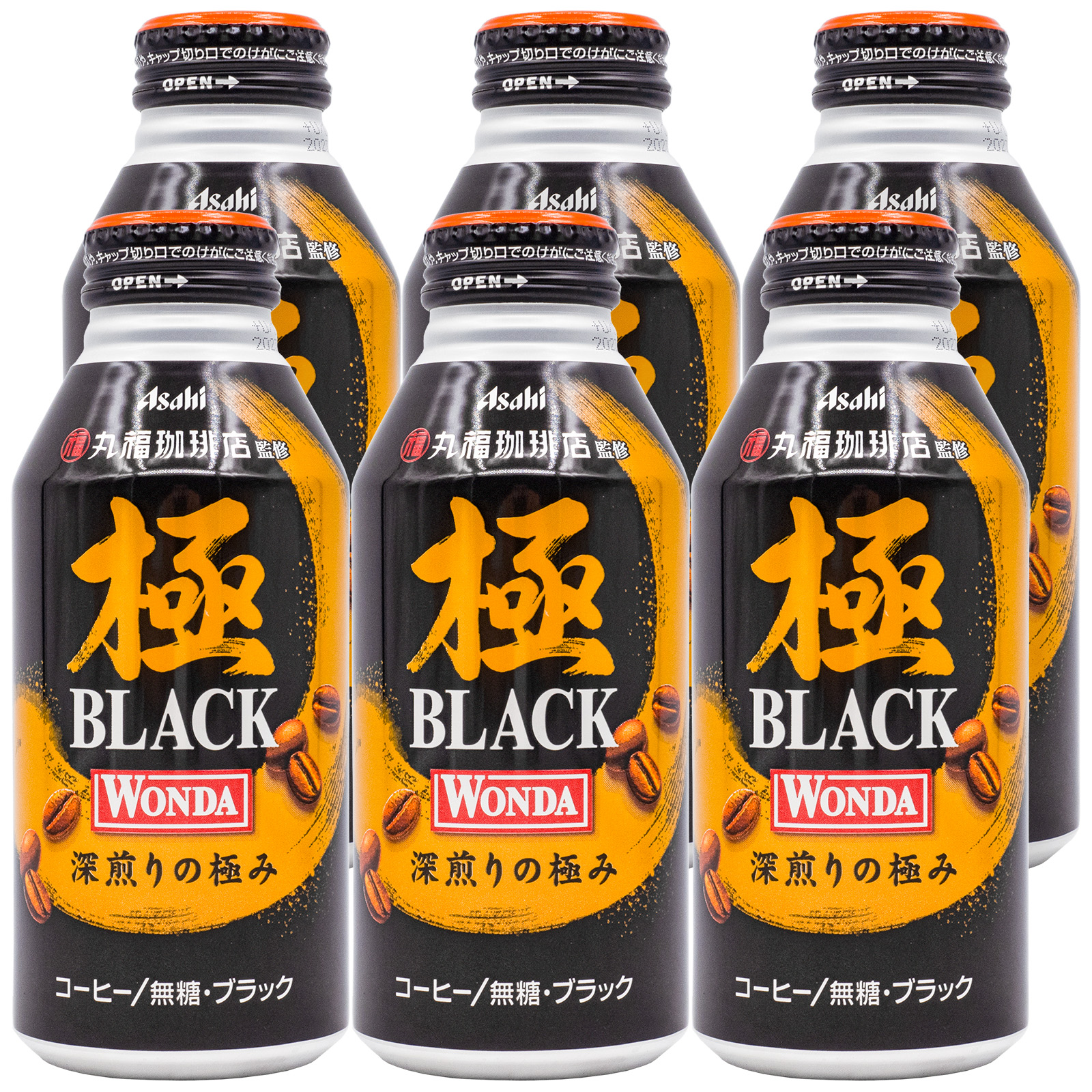 Spot Japan's Asahi WONDA Wonda sugar-free zero-card black coffee ready-to-drink refreshing drink 400g combination