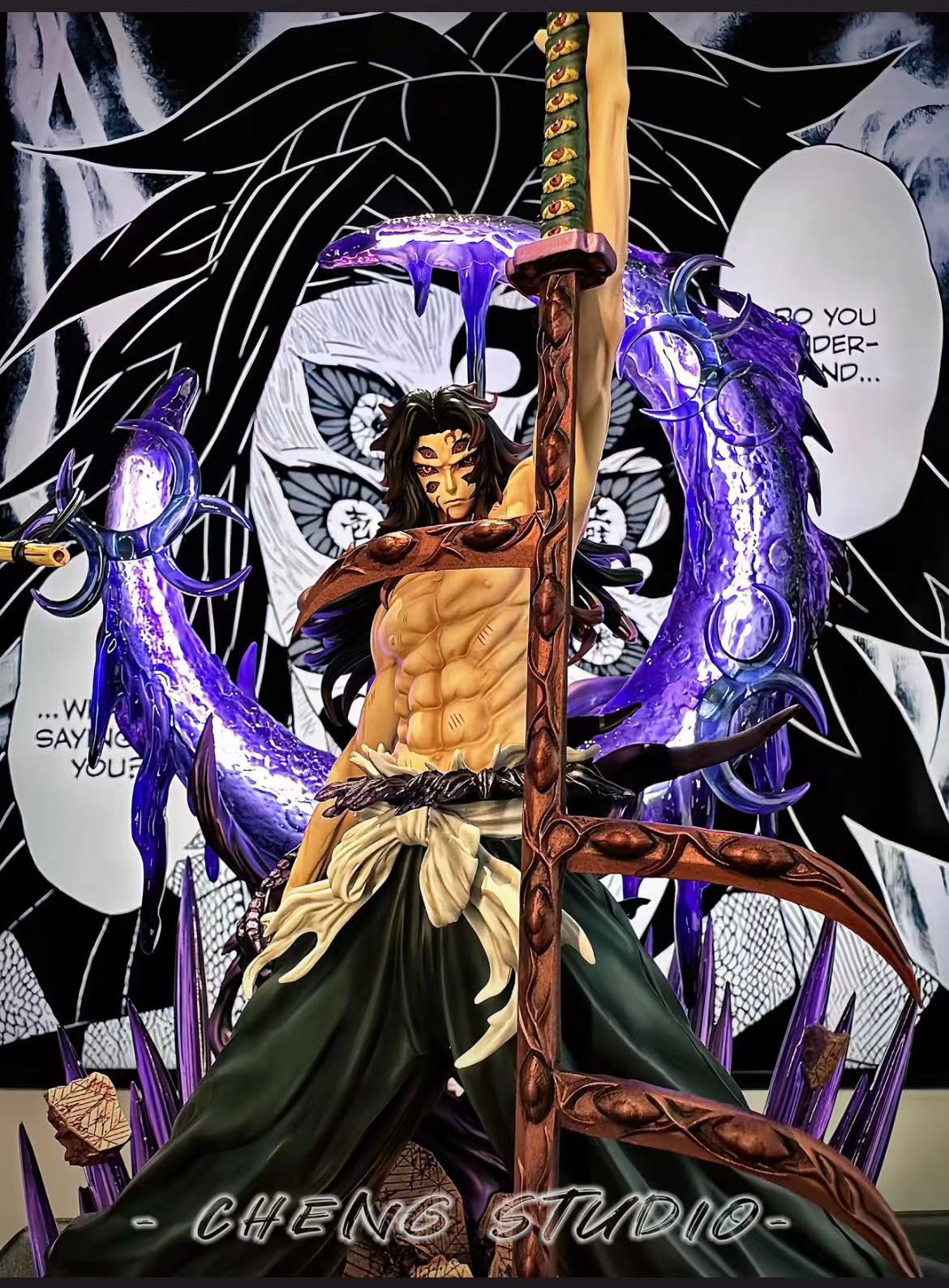 Cheng Studio Demon Slayer Kokushibo Statue Figure Resin Model
