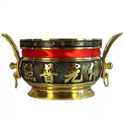 Copper incense burner pure copper large antique room household incense burner for Buddha incense burner for Buddha incense burner for Buddha Hall incense burner Buddha equipment