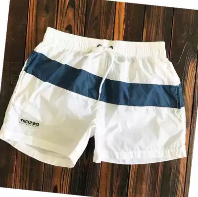 Quick-drying beach pants men's sports three-point shorts with lining fitness running loose casual casual shorts