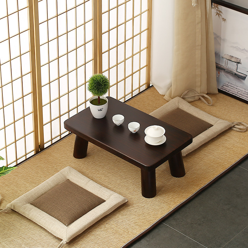 Japanese-style low table small coffee table modern minimalist solid wood tea table mini tatami coffee table kang table low table
