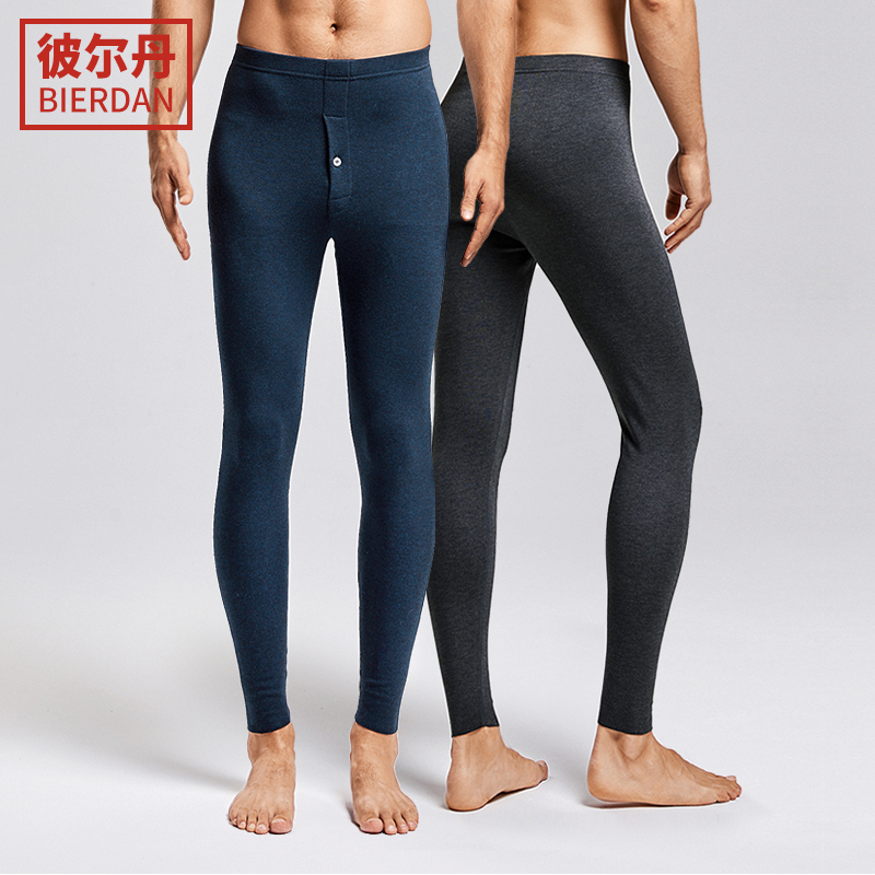 Peerdan Warm Sanitary Pants Men Plus Suede Velvet Fever No-Mark Autumn Winter Inner Hitch Pants Teen Pants Sanitary Pants.