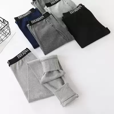 Youth sanitary pants male cotton cotton cotton wear trend in autumn and winter Korean slim students junior high school students sanitary pants
