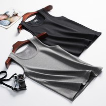 De Ron mens warm vest mens inner wear plus velvet thickened heat tight fit youth vest size autumn and winter