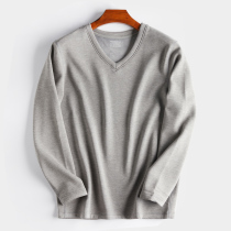 Duvet Fever Warm Underwear Mens Blouse Single Piece Thickened and Velvety Autumn Clothes upper body Body Close to Chill Chicken Hearts Collar