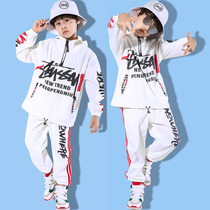 Spring and Autumn rap shows up for hip hop boys Street dance Tidal Dress Student Games Class Suit Children Performance Clothing
