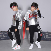 Hip Hop Boy Street Dance Suit Childrens Performance Bright Sheet Children Mold Walking Show Costume photography Damp Rack Subdrum Performance