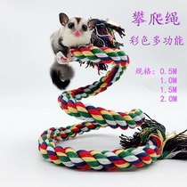 Squirrel honey ladders climbing ladder swing bearing rings color spiral climbing rope toy rest station Rod bite