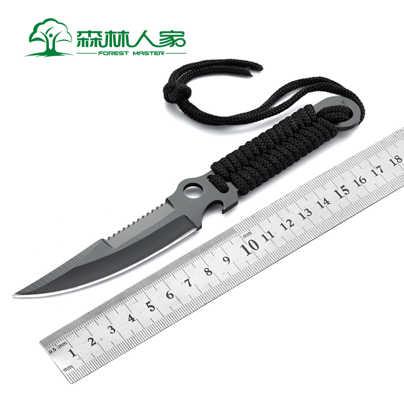 Wilderness Fighting Wolf Cold Front Knife Field Survival Cutter Water Fruit Knife Multifunctional Diving Tool Outdoor Small Knife