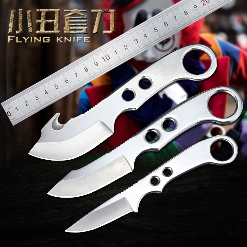 Field begging for raw knives to be anti-edge water fruit knife Special soldiers with their home outdoor diving ring Tactical knife