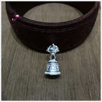 Edge Raw Buddha 925 pure silver Six words true five shares small bell pestle single bell counter accessories Buddha Beads Candida Accessories