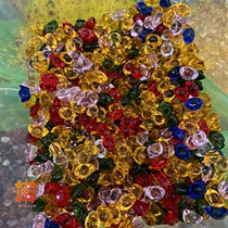 Yuansheng Buddhas colorful glazed ingots containing hidden gems. Buddha statues containing seven gemstones for manza colored ingots 50 grams.