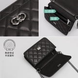 Сумка через плечо, цепь, небольшая сумка, изысканный стиль, на цепочке, из натуральной кожи