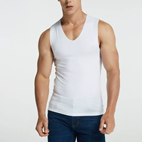 Vest thể thao nam Sấy khô nhanh Tập thể dục Thể thao Vest thoáng khí Slim Slim tay áo thun màu đơn sắc áo lót thể thao 