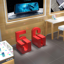 Mall Casual Seats Commercial Beauty Chen Alphabet Chair Creative Rest Area Sitting Stool Customizable GRP Waiting Chair