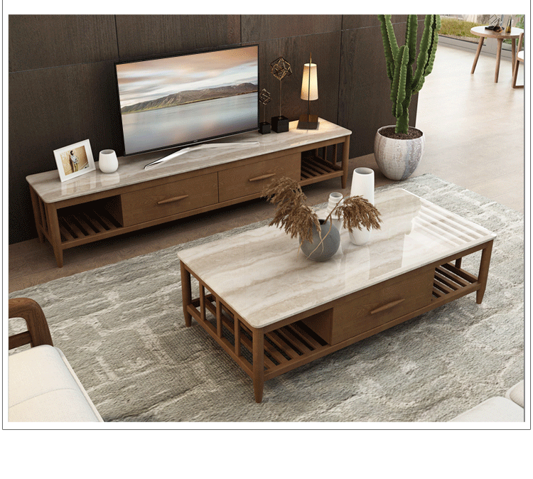 Toàn bộ phòng khách Phòng ăn Phòng ngủ Bộ đồ nội thất Bộ đồ nội thất Bắc Âu Mới Trung Quốc Sofa gỗ Bàn ăn Gói giường - Bộ đồ nội thất ghế sofa phòng khách
