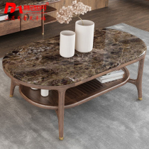 Munisdan Nordic all solid wood marble coffee table modern simple living room new Chinese coffee table TV cabinet combination