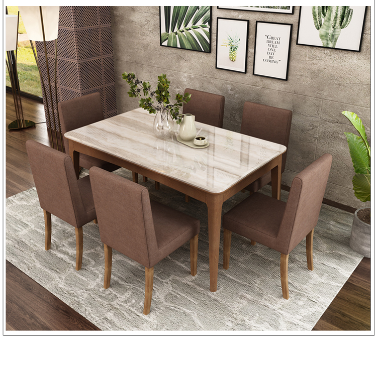 Toàn bộ phòng khách Phòng ăn Phòng ngủ Bộ đồ nội thất Bộ đồ nội thất Bắc Âu Mới Trung Quốc Sofa gỗ Bàn ăn Gói giường - Bộ đồ nội thất ghế sofa phòng khách