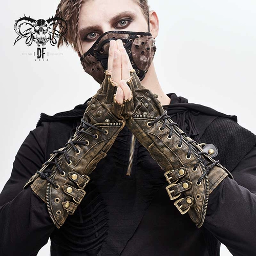 Ретро аксессуар, перчатки, длинный ремень подходит для мужчин и женщин, в стиле панк, средней длины