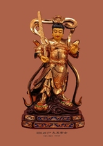 Haixin Buddha stately Buddha Buddha supplies Taiwan pure copper handmade paste gold Nine-day Xuanwu Xuantian Emperor