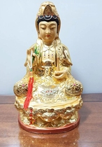 Haixin Buddha stately Buddha statue to the heart incense camphor wood Guanyin Furniture town house security 8 10 12
