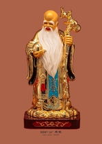 Haixin Buddha stately Buddha Buddha supplies Taiwan pure copper handmade paste gold blessing Star Luxing Birthday Star