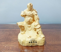 Car decoration Car interior decoration Guan Gong Buddha Statue Safety boxwood hand carved Buddha statue