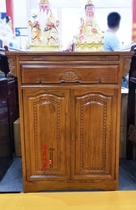 Haixin Buddha shrine table Wood color God table table case Buddha table Qiaotou Tuozong Han Table 88 108 wide