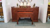 Elm Dark Walnut color Buddha Hall table Solid wood table for Taiwan Buddha Incense case for God case