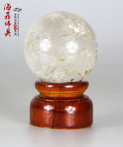 Haixin Buddha natural white crystal ball ornaments for Buddha Town House lucky rough grinding Feng Shui ball