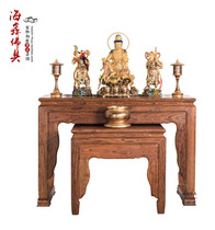 Haixin Buddha new solid wood mahogany sandalwood simple plain surface case table for table Shrine Buddhist supplies