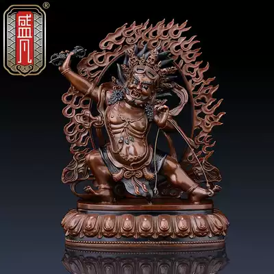 Sheng Fan Vajra Bodhisattva Brass Tantric Hair Care Statue Holding King Kong Bodhisattva Tibetan Buddhist Supplies
