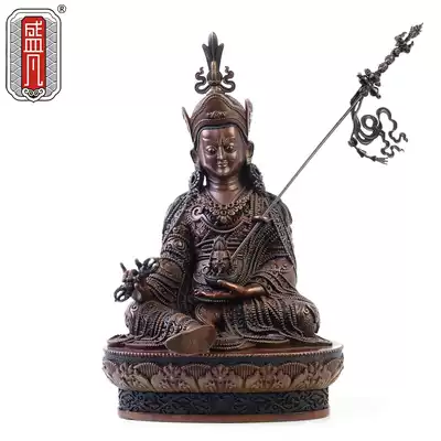 Sheng Fan Lianhua Sheng Buddha Exquisite Lotus Master Buddha Statue ornaments Nepal Craft Tantra Tibetan