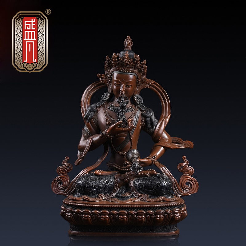 Sheng Fangang Statue Buddha Statue Pure Bronze King's BodhisattBodhisattva of the King Mizong Mercy Mercy Nepal Process