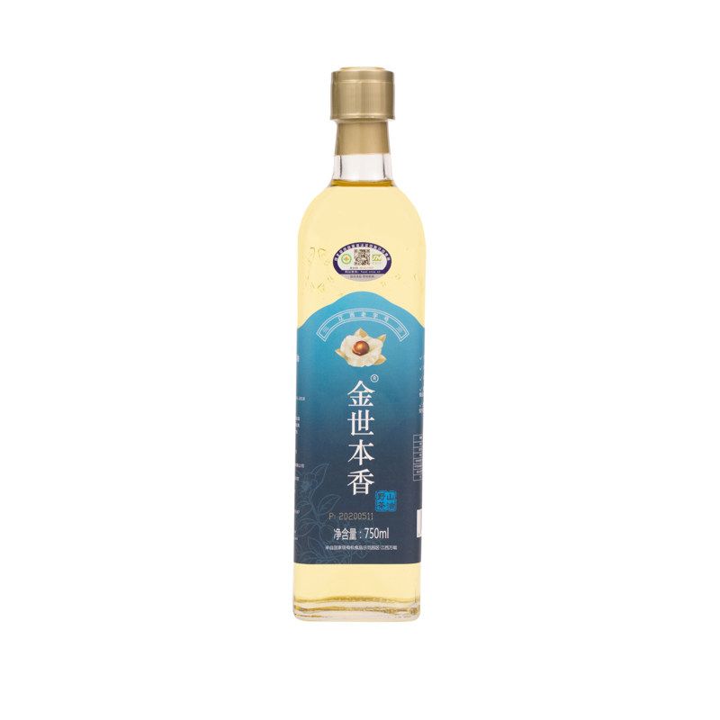 750ml Jin Shi Benxiang organic wild camellia oil cold pressed farm wild camellia seeds Jiangxi long-established brand Santong preferred