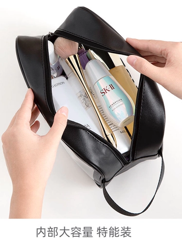 Брендовая портативная водонепроницаемая косметичка, полиуретановая матовая вместительная и большая сумка для хранения для плавания