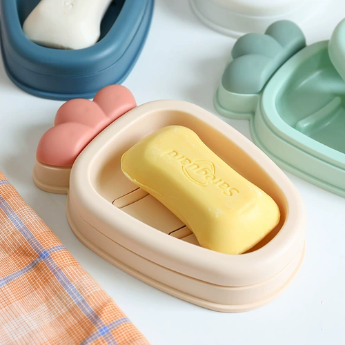 Милое мыло, мыльница, двухэтажная сушилка для путешествий для домашнего использования, скандинавский стиль
