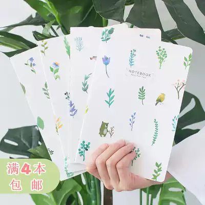 Korean stationery hipster A5 diary book cute cartoon notebook notepad 32K notebook car line book