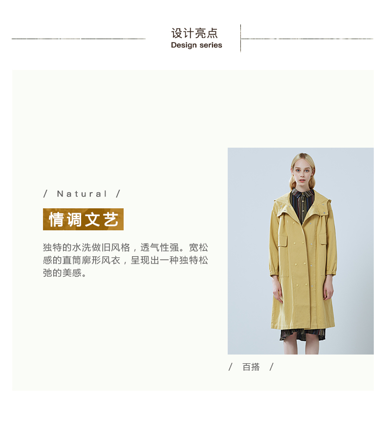 Trench pour femme en Coton - Ref 3226457 Image 11