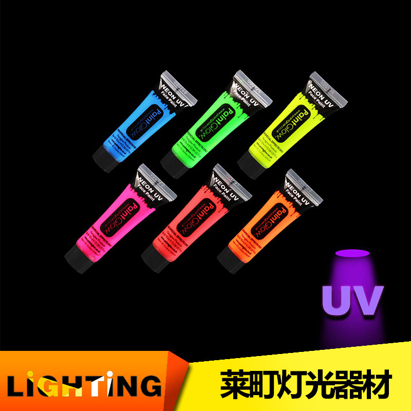 Photographic Props Paintglow UV Ultraviolet Fluorescent Paint Lipstick Pen Bar Party New Products