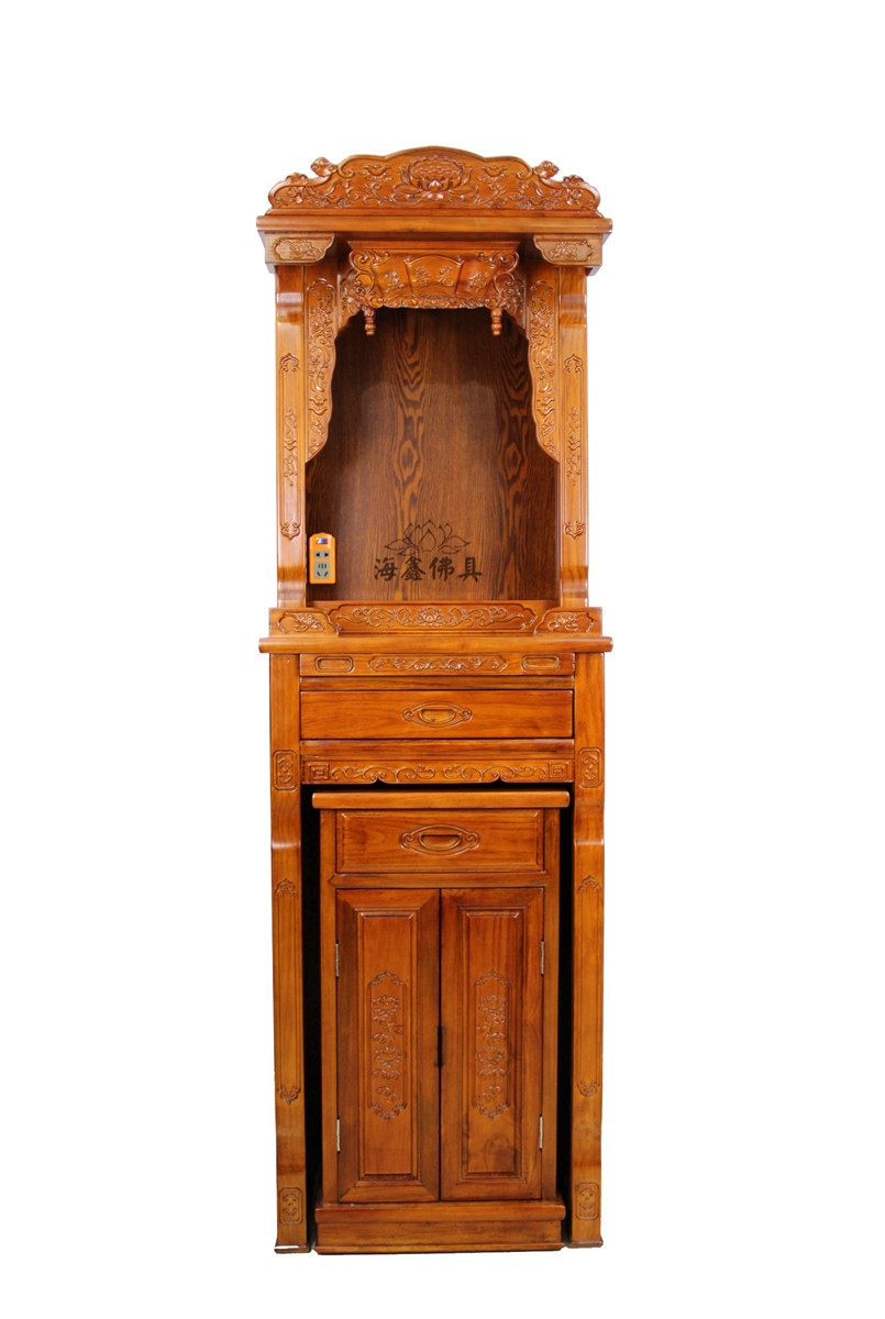 Sea Xin Buddha Buddha Hall Supplies Buddha niche for table Shenlou Standing Cabinet Duck Foot Zhangtau Cabinet Buddha Niche 6068 Width