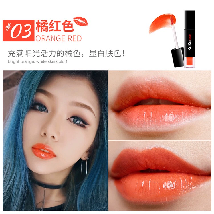 Lip glaze dưỡng ẩm lâu không tẩy trắng Mô hình sinh viên không thấm nước Hàn Quốc chính hãng nhuộm môi dạng lỏng Son bóng môi dạng son bóng dạng lỏng son bóng tốt	